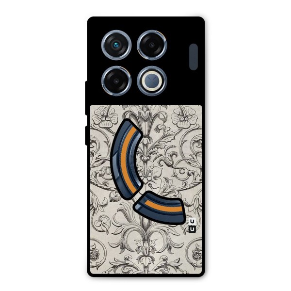 Pleasing Artsy Design Metal Back Case for Infinix GT 20 Pro