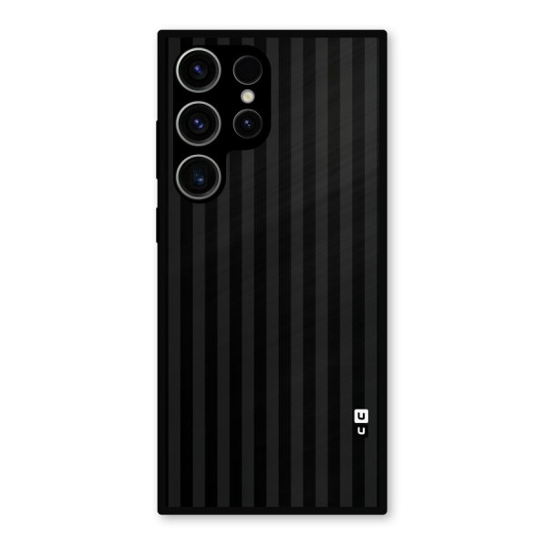 Pleasing Dark Stripes Metal Back Case for Galaxy S23 Ultra