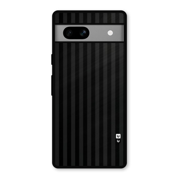 Pleasing Dark Stripes Metal Back Case for Google Pixel 7a