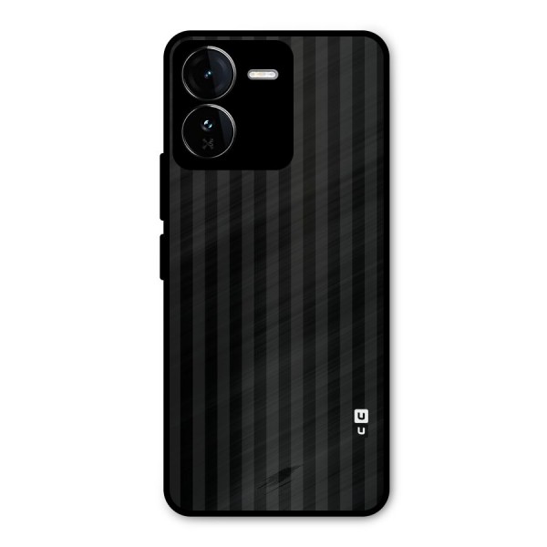 Pleasing Dark Stripes Metal Back Case for iQOO Z9
