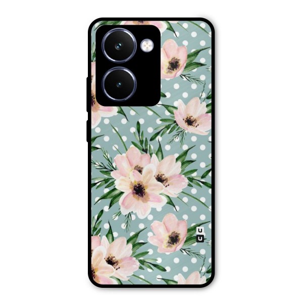 Polka Art Floral Metal Back Case for Realme P3 Ultra
