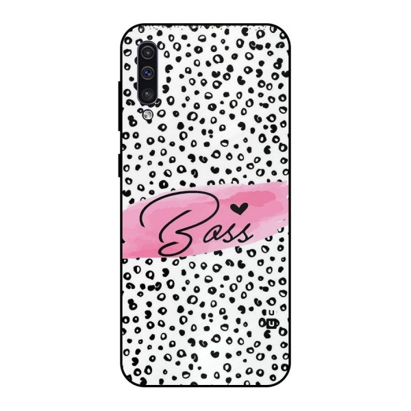 Polka Boss Metal Back Case for Galaxy A30s