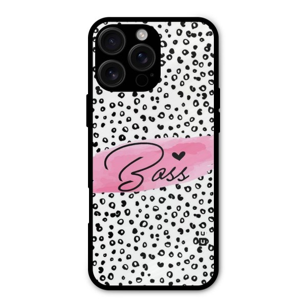 Polka Boss Metal Back Case for iPhone 16 Pro Max