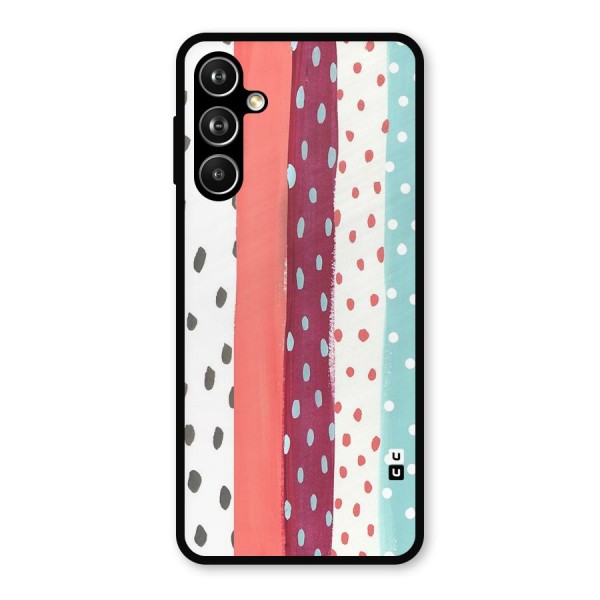 Polka Brush Art Metal Back Case for Galaxy F54