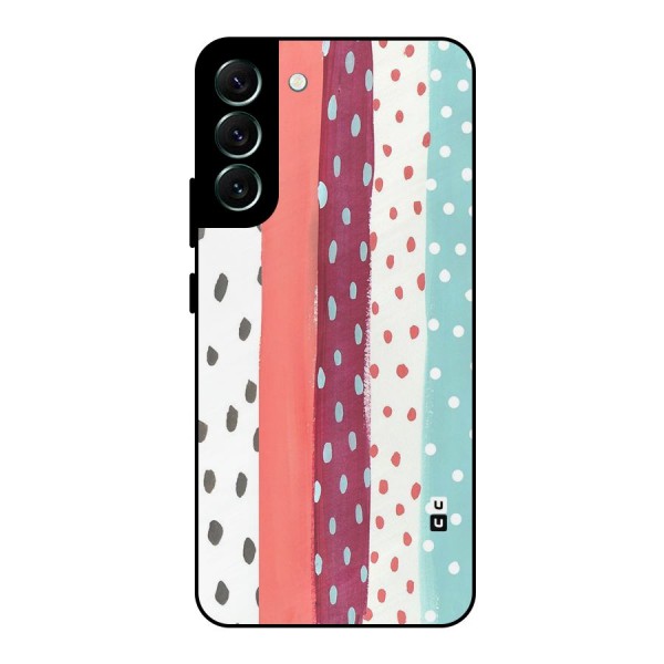 Polka Brush Art Metal Back Case for Galaxy S22 Plus 5G