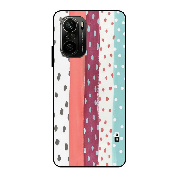 Polka Brush Art Metal Back Case for Mi 11X Pro