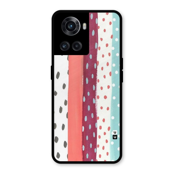 Polka Brush Art Metal Back Case for OnePlus 10R