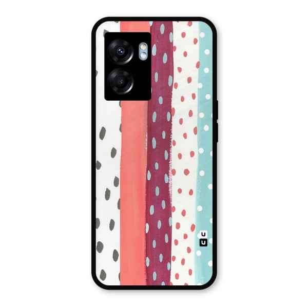 Polka Brush Art Metal Back Case for Realme Narzo 50 5G