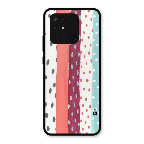 Polka Brush Art Metal Back Case for Redmi 10 Power