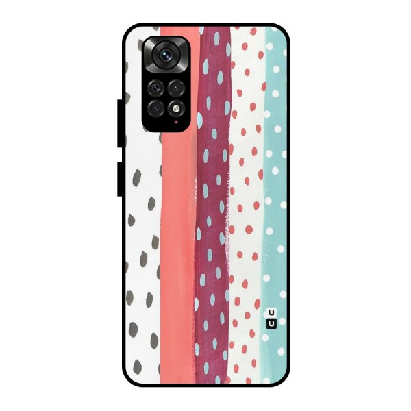 Polka Brush Art Metal Back Case for Redmi Note 11 Pro