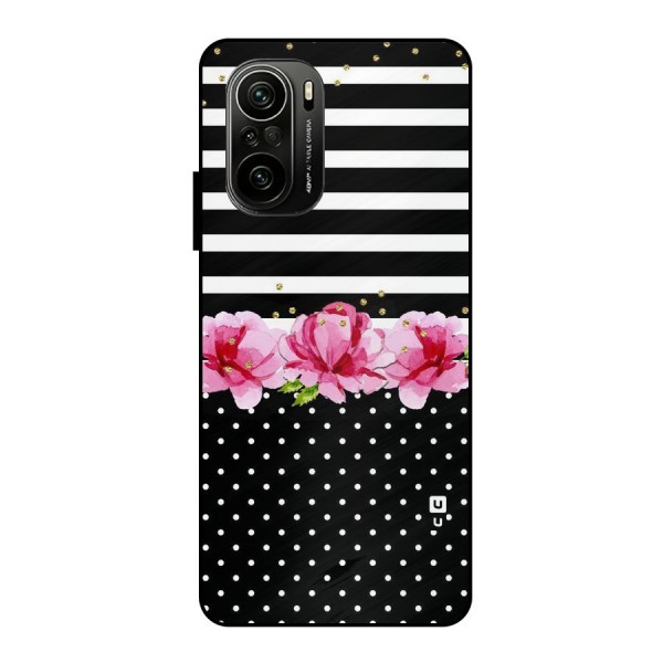 Polka Floral Stripes Metal Back Case for Mi 11X Pro