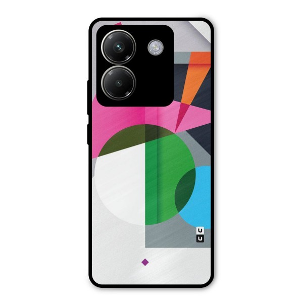 Polygons Cute Pattern Metal Back Case for Poco M7 Pro 5G