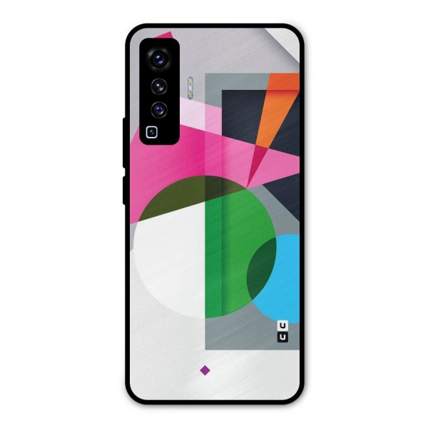 Polygons Cute Pattern Metal Back Case for Vivo X50