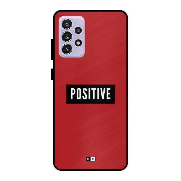 Positive Minimal Metal Back Case for Galaxy A72