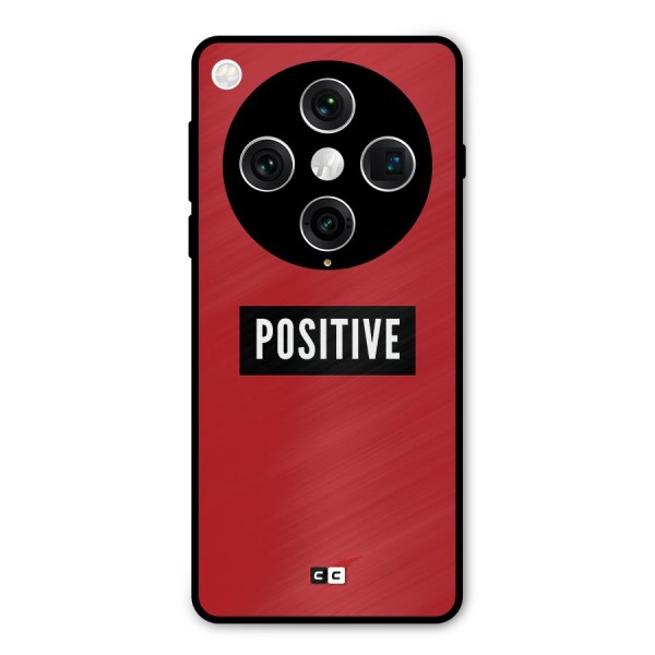 Positive Minimal Metal Back Case for Oppo Find X8 Pro