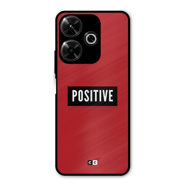Positive Minimal Metal Back Case for Poco M6 Plus