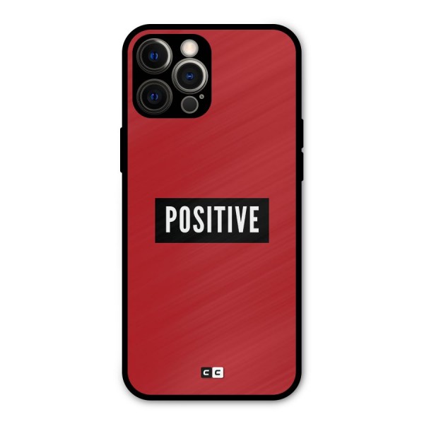 Positive Minimal Metal Back Case for iPhone 12 Pro Max
