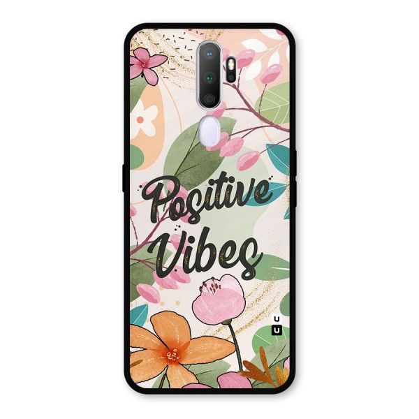 Positive Vibes Metal Back Case for Oppo A5 (2020)