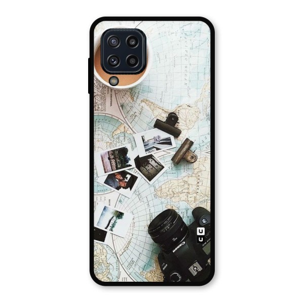 Post Stamps Travel Metal Back Case for Galaxy M32