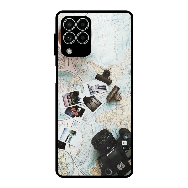 Post Stamps Travel Metal Back Case for Galaxy M33