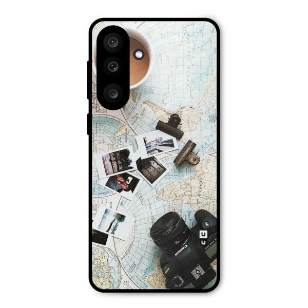 Post Stamps Travel Metal Back Case for Galaxy M56