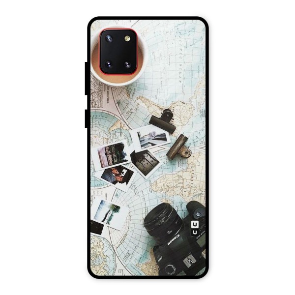 Post Stamps Travel Metal Back Case for Galaxy Note 10 Lite