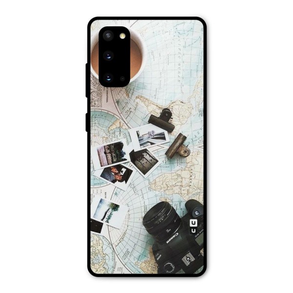 Post Stamps Travel Metal Back Case for Galaxy S20