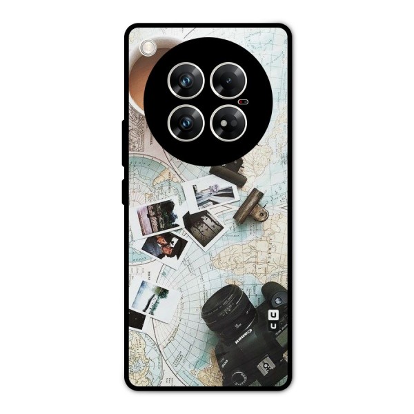 Post Stamps Travel Metal Back Case for Infinix Zero 40 5G