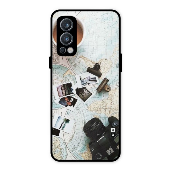 Post Stamps Travel Metal Back Case for OnePlus Nord 2 5G