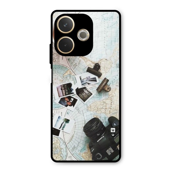 Post Stamps Travel Metal Back Case for Oppo A5 Pro