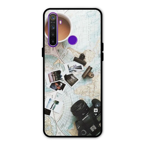 Post Stamps Travel Metal Back Case for Realme Narzo 10