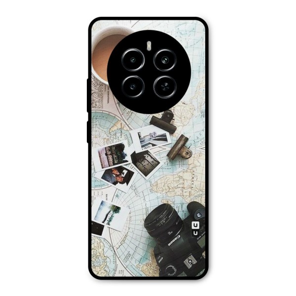 Post Stamps Travel Metal Back Case for Realme P1