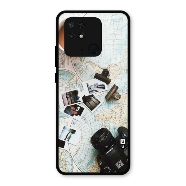 Post Stamps Travel Metal Back Case for Redmi 10 Power