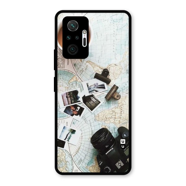 Post Stamps Travel Metal Back Case for Redmi Note 10 Pro Max