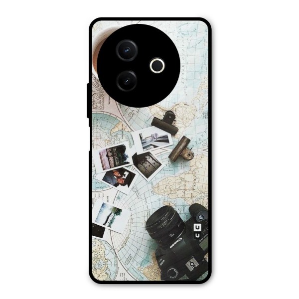 Post Stamps Travel Metal Back Case for Vivo Y39