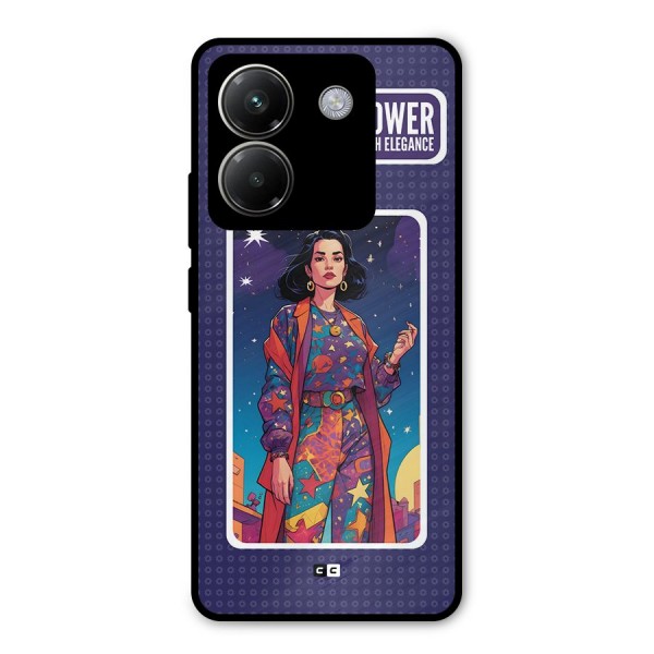 Power With Elegance Metal Back Case for Poco M7 Pro 5G
