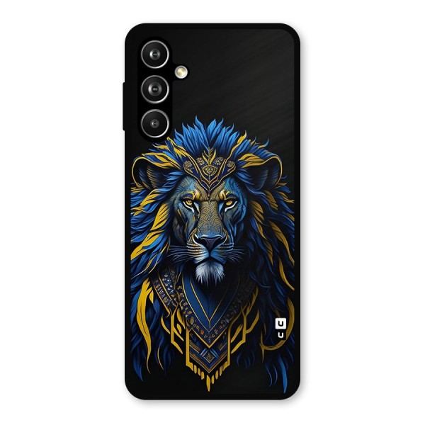 Premium Lion Abstract Portrait Art Metal Back Case for Galaxy F54