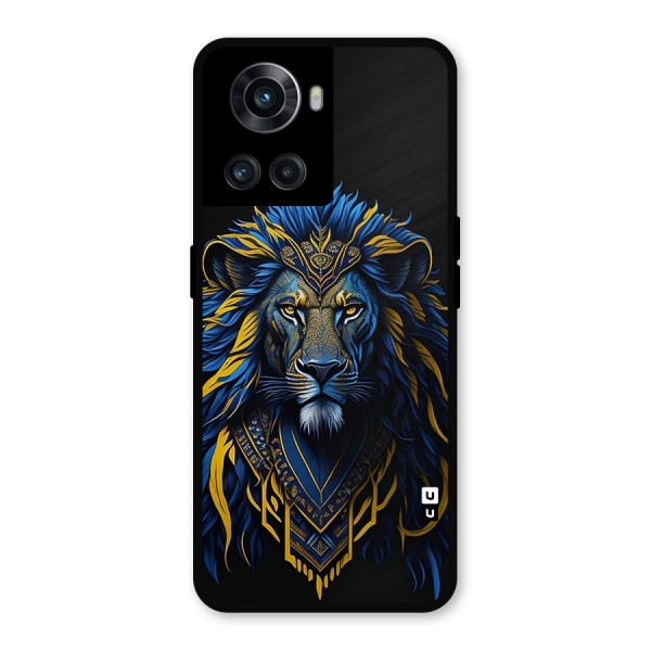 Premium Lion Abstract Portrait Art Metal Back Case for OnePlus 10R