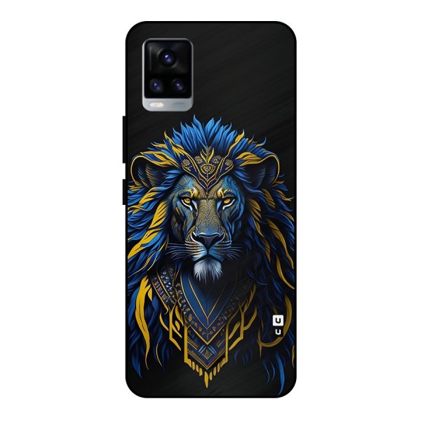 Premium Lion Abstract Portrait Art Metal Back Case for Vivo V20