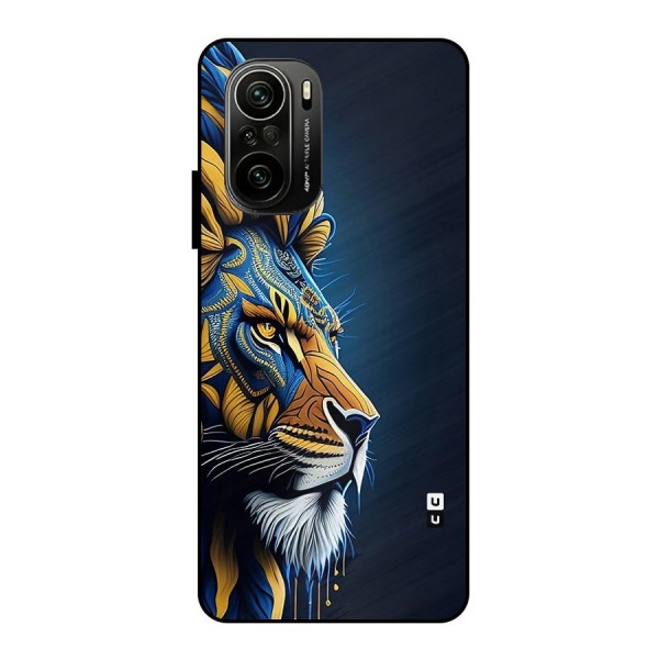 Premium Lion Abstract Side Art Metal Back Case for Mi 11X Pro
