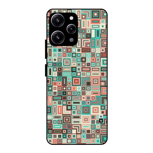 Pretty Boxes Design Glass Back Case for Redmi 12 4G