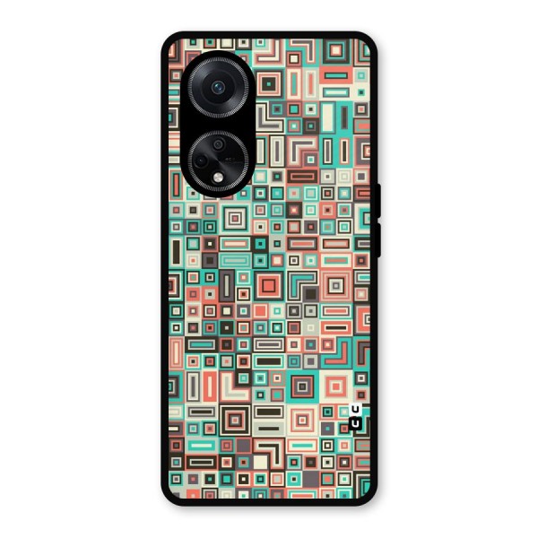 Pretty Boxes Design Metal Back Case for Oppo F23