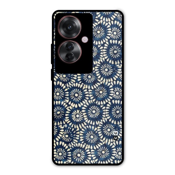 Pretty Circles Metal Back Case for Oppo F25 Pro
