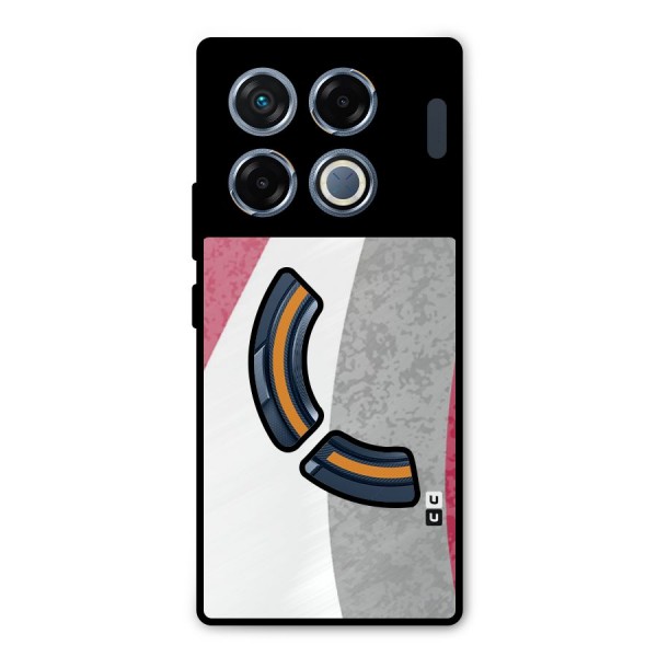 Pretty Flow Design Metal Back Case for Infinix GT 20 Pro