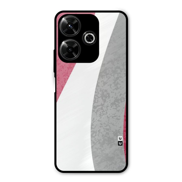 Pretty Flow Design Metal Back Case for Poco M6 Plus