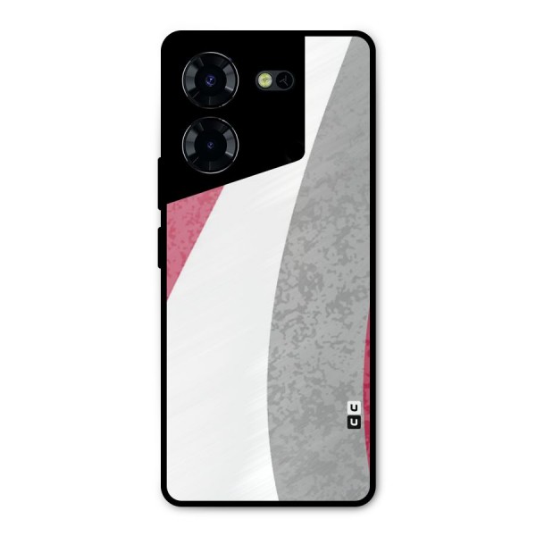 Pretty Flow Design Metal Back Case for Tecno Pova 5 Pro 5G