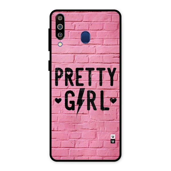 Pretty Girl Wall Metal Back Case for Galaxy M30