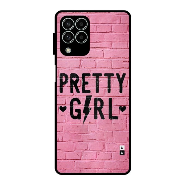 Pretty Girl Wall Metal Back Case for Galaxy M33