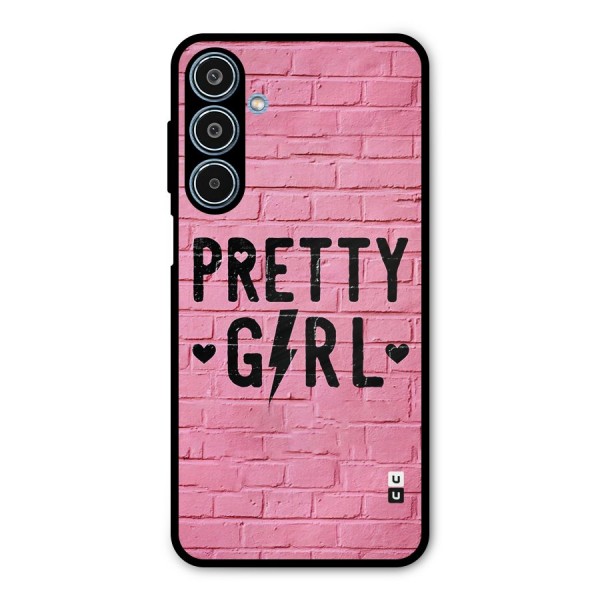 Pretty Girl Wall Metal Back Case for Galaxy M35