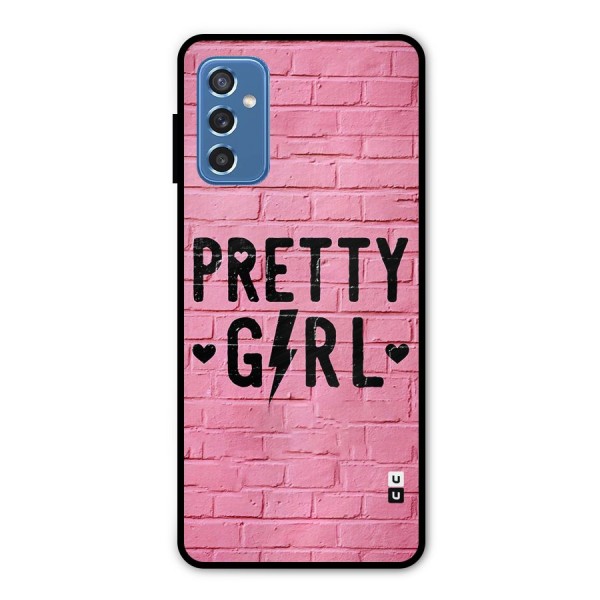 Pretty Girl Wall Metal Back Case for Galaxy M52 5G